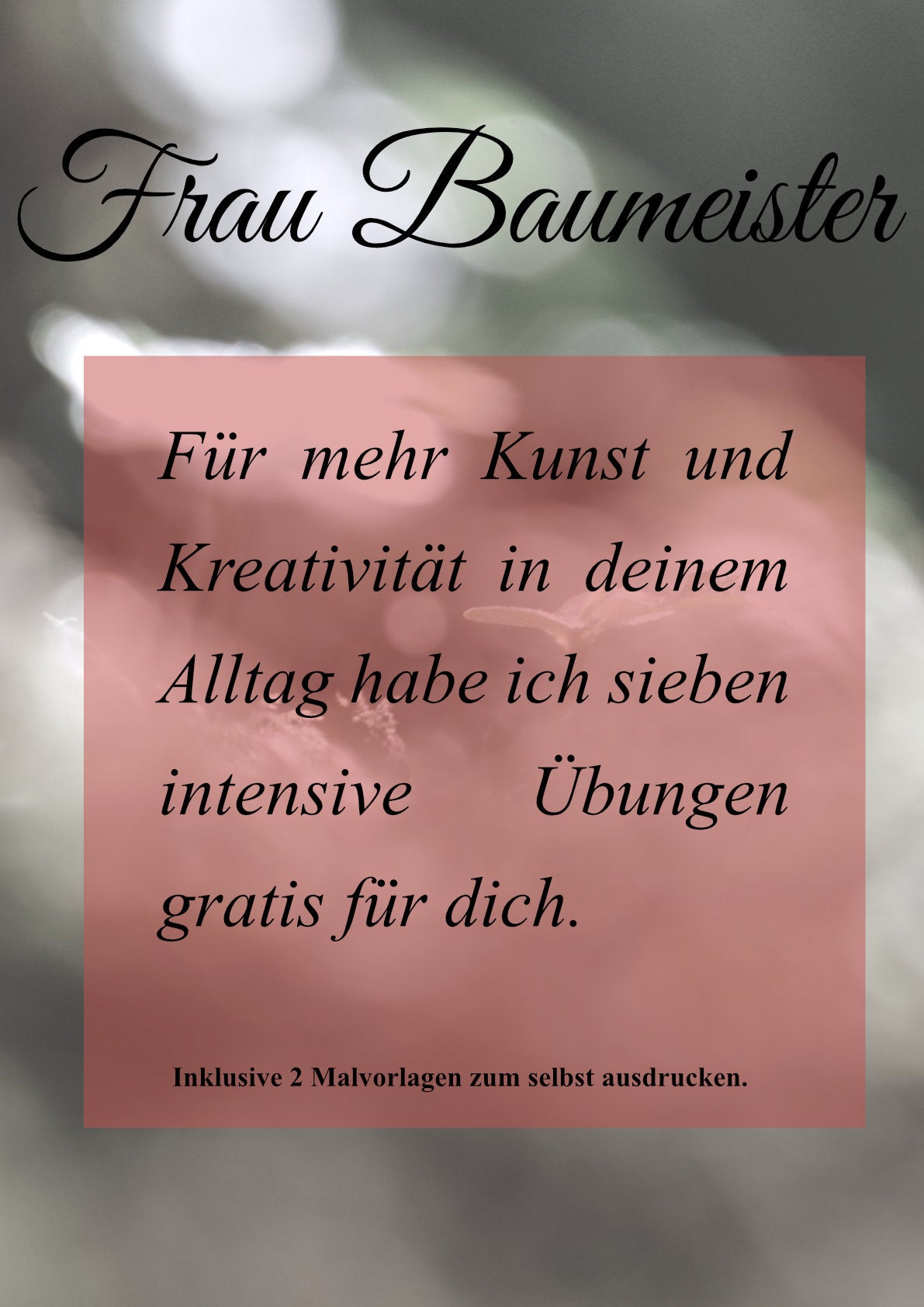 7 kreative Übungen + 2 Malvorlagen