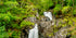 Fine Art Print des Eas Chia-aig Wasserfall in den schottischen Hghlands mit mystischem grünen Wald