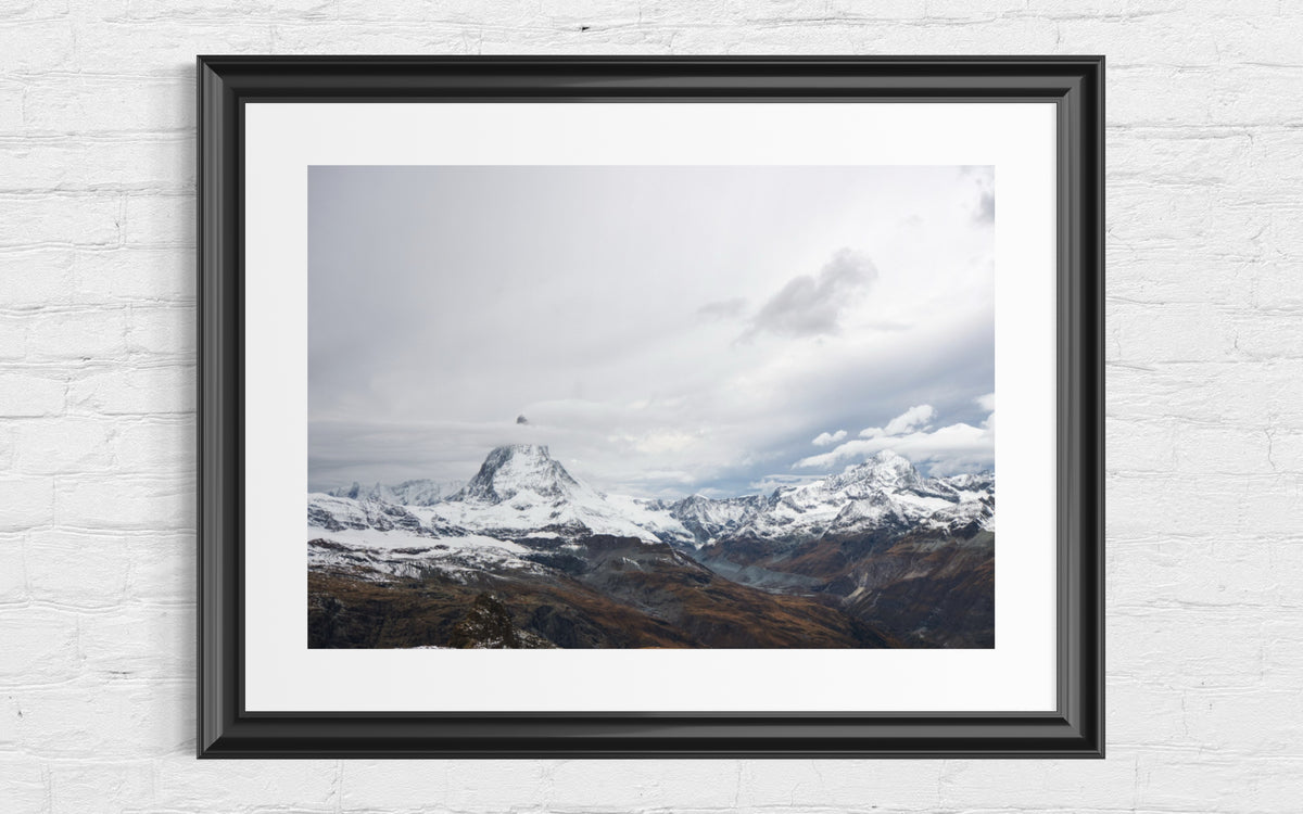 Matterhorn im Wolkenschleier